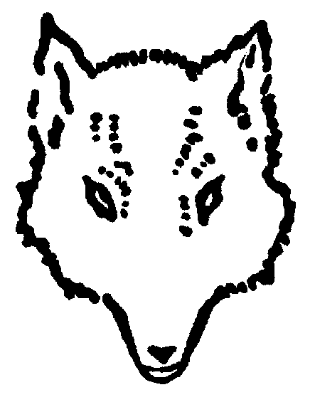 der Wolfskopf - das Zeichen der Wölflinge, der Kinder von 7 -  11 Jahre